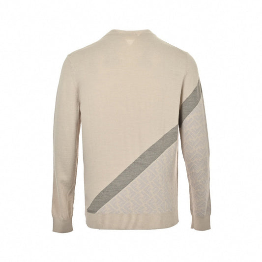 Diagonal FF Motif Wool Sweater