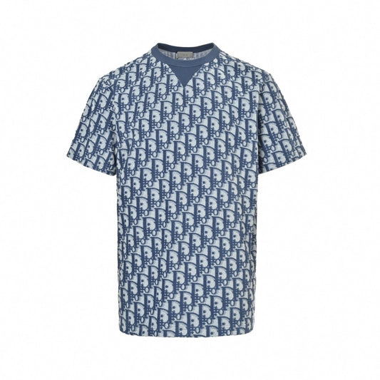 Oblique Monogram Toweling T-Shirt | Blue