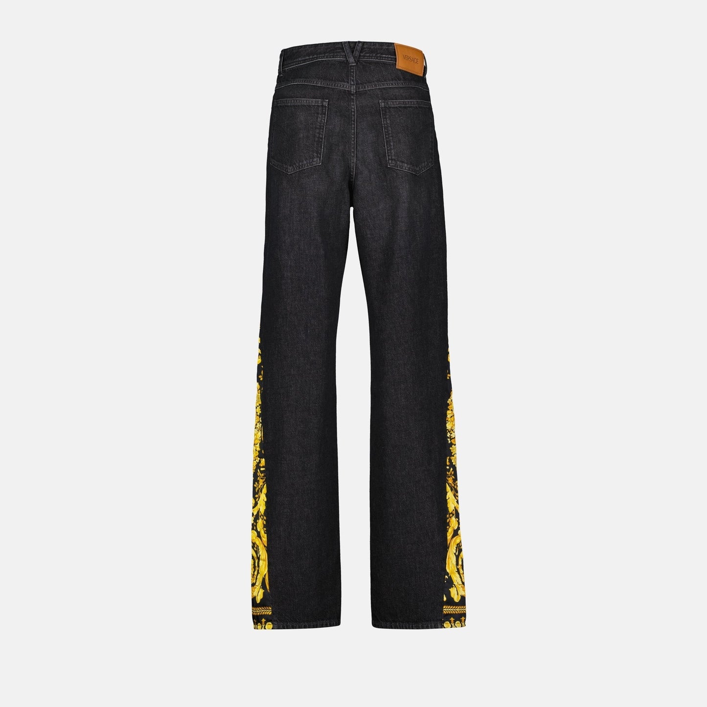 Baroque Panel Straight-Leg Jeans