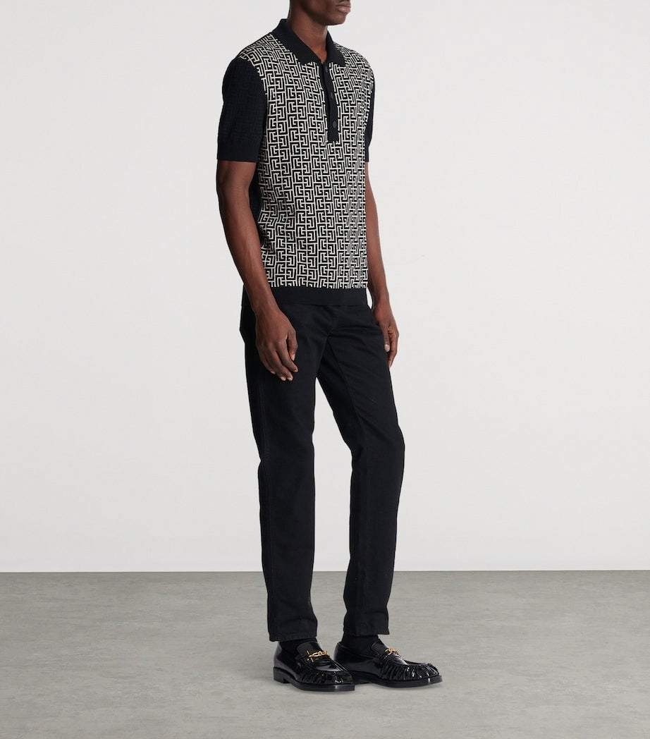 PB Labyrinth Knitted Polo Shirt