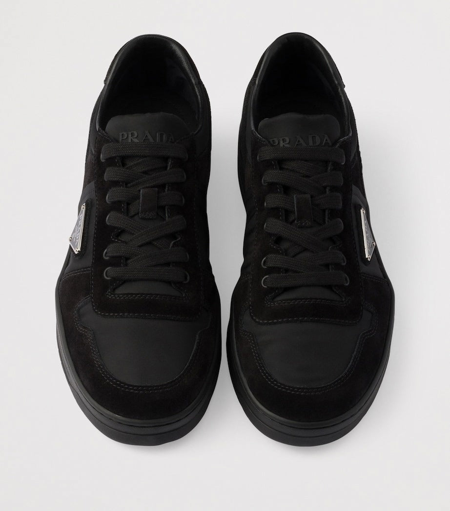 Suede & Re-Nylon Downtown Sneakers