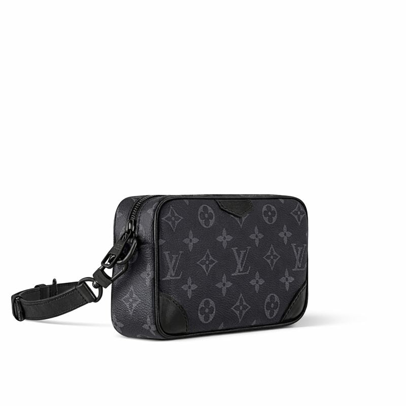 Eclipse Pochette / Mini Crossbody Bag (Black/Grey)