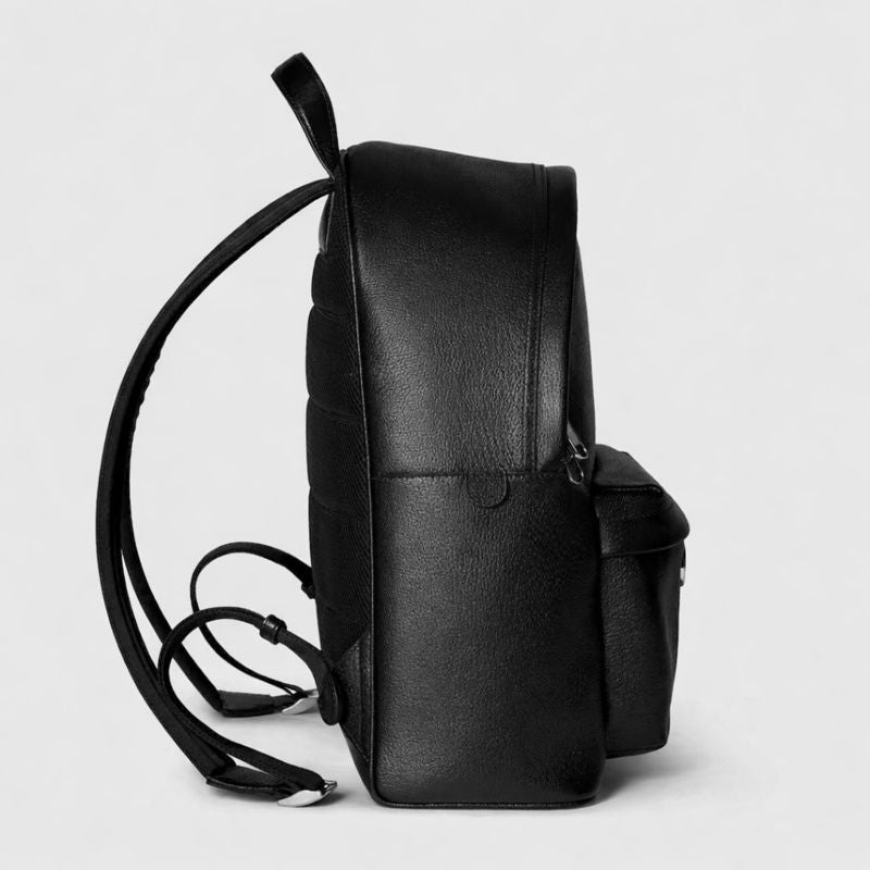 Black Leather Backpack