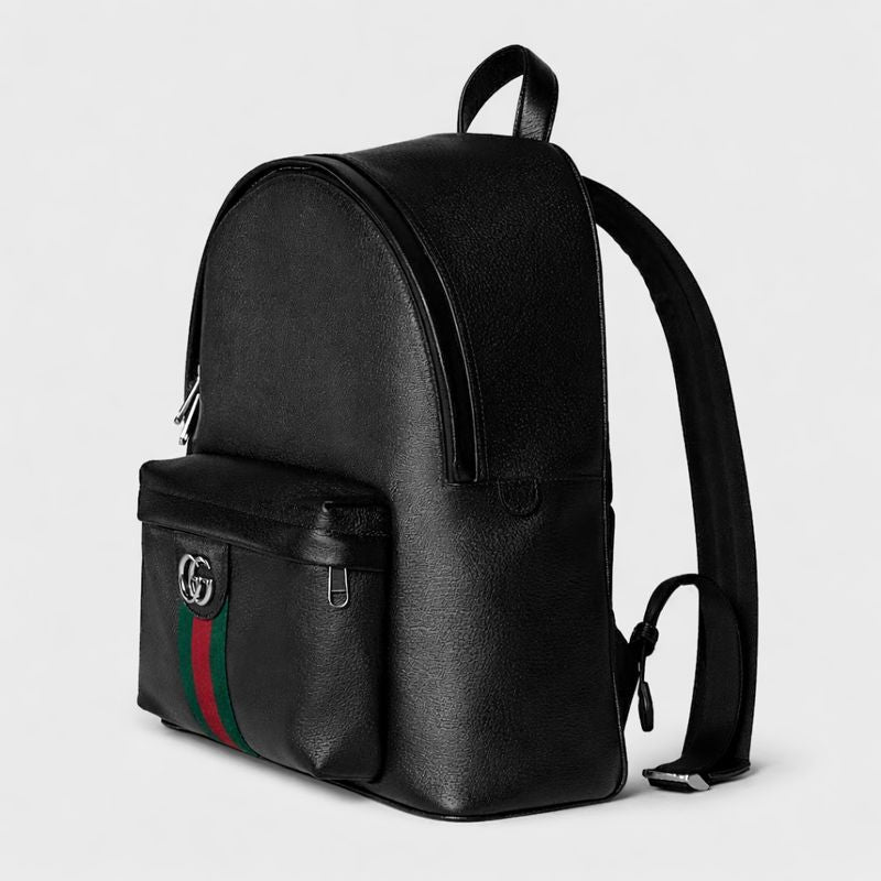 Black Leather Backpack