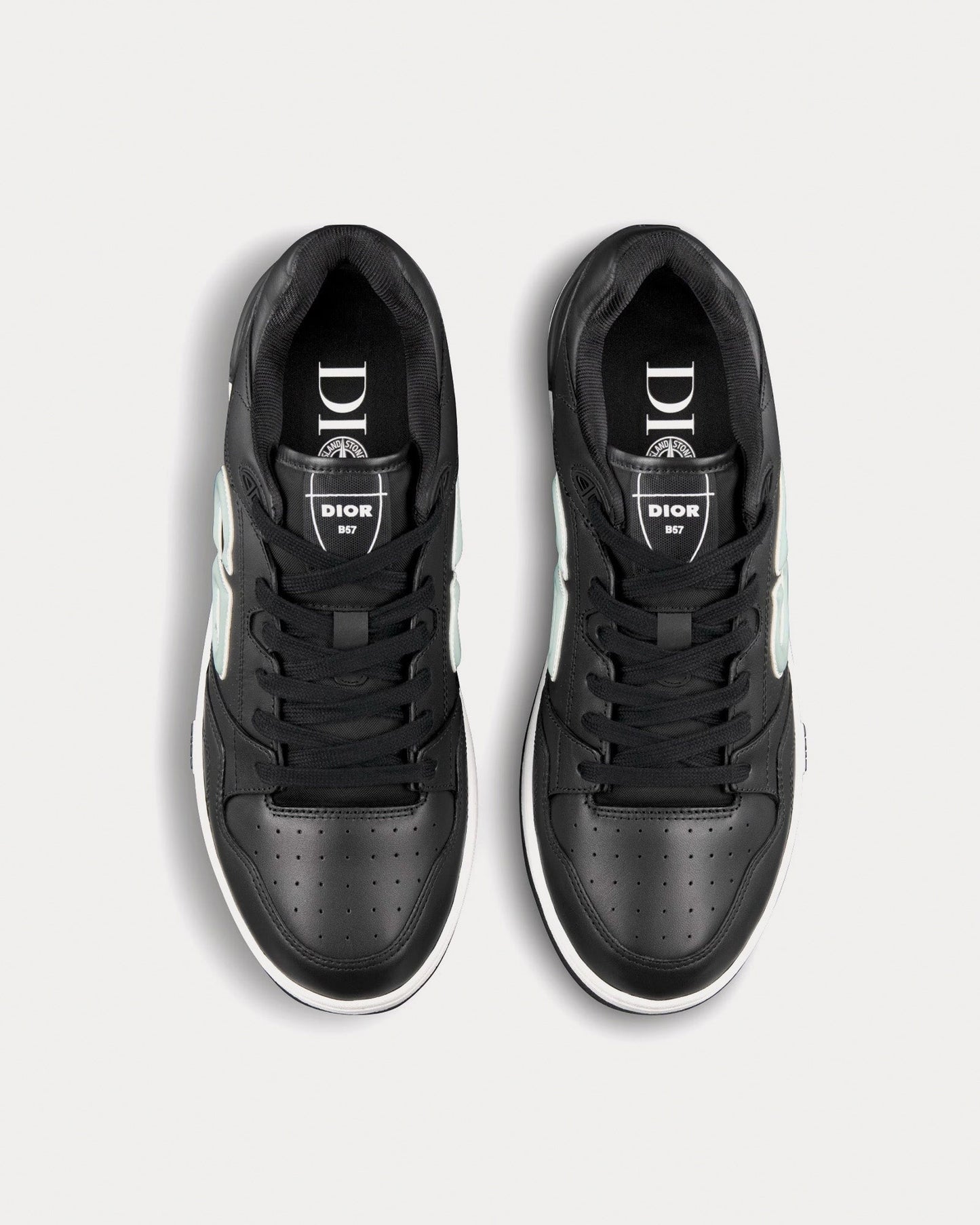 B57 Low-Top Sneaker – Black with Ice Blue CD Signature
