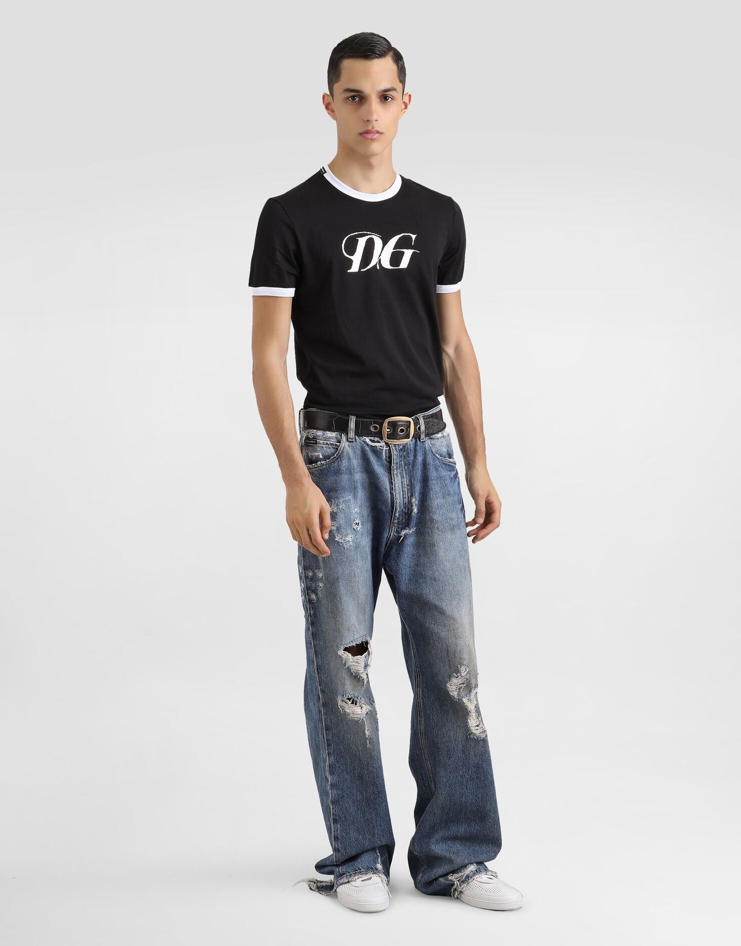 Cotton T-Shirt with DG Print