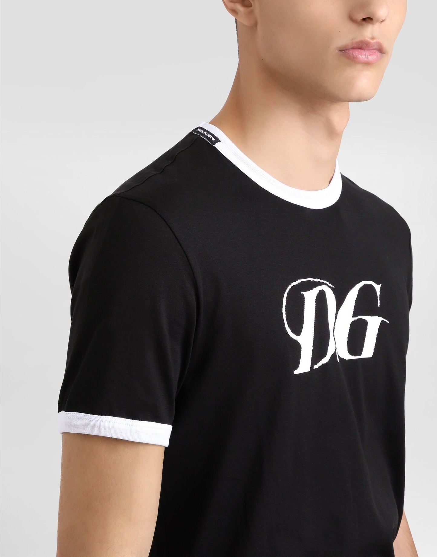 Cotton T-Shirt with DG Print