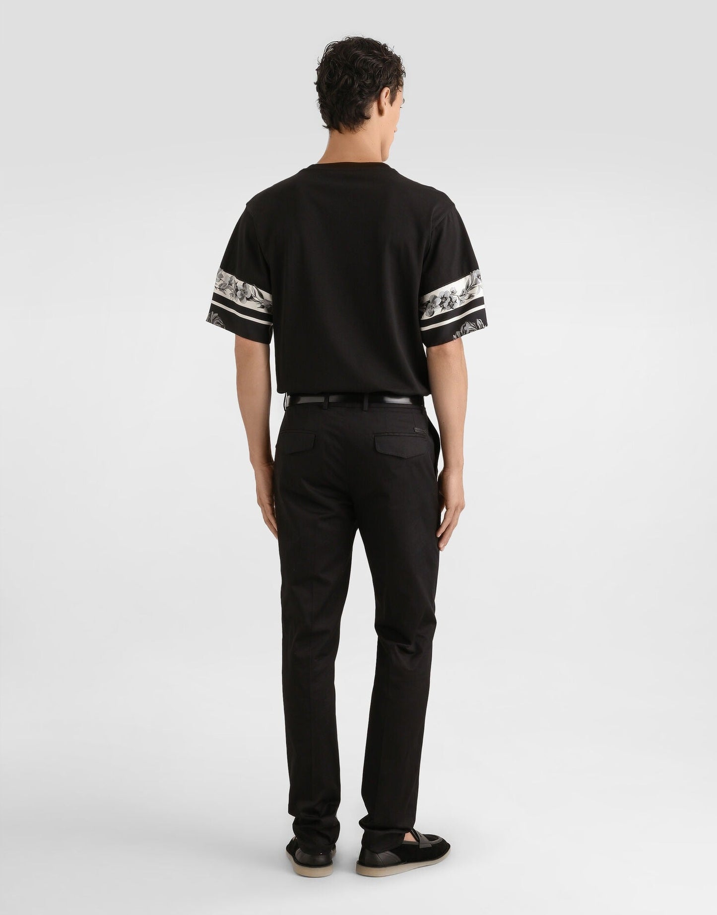 DG Cotton and Silk T-Shirt with Print
