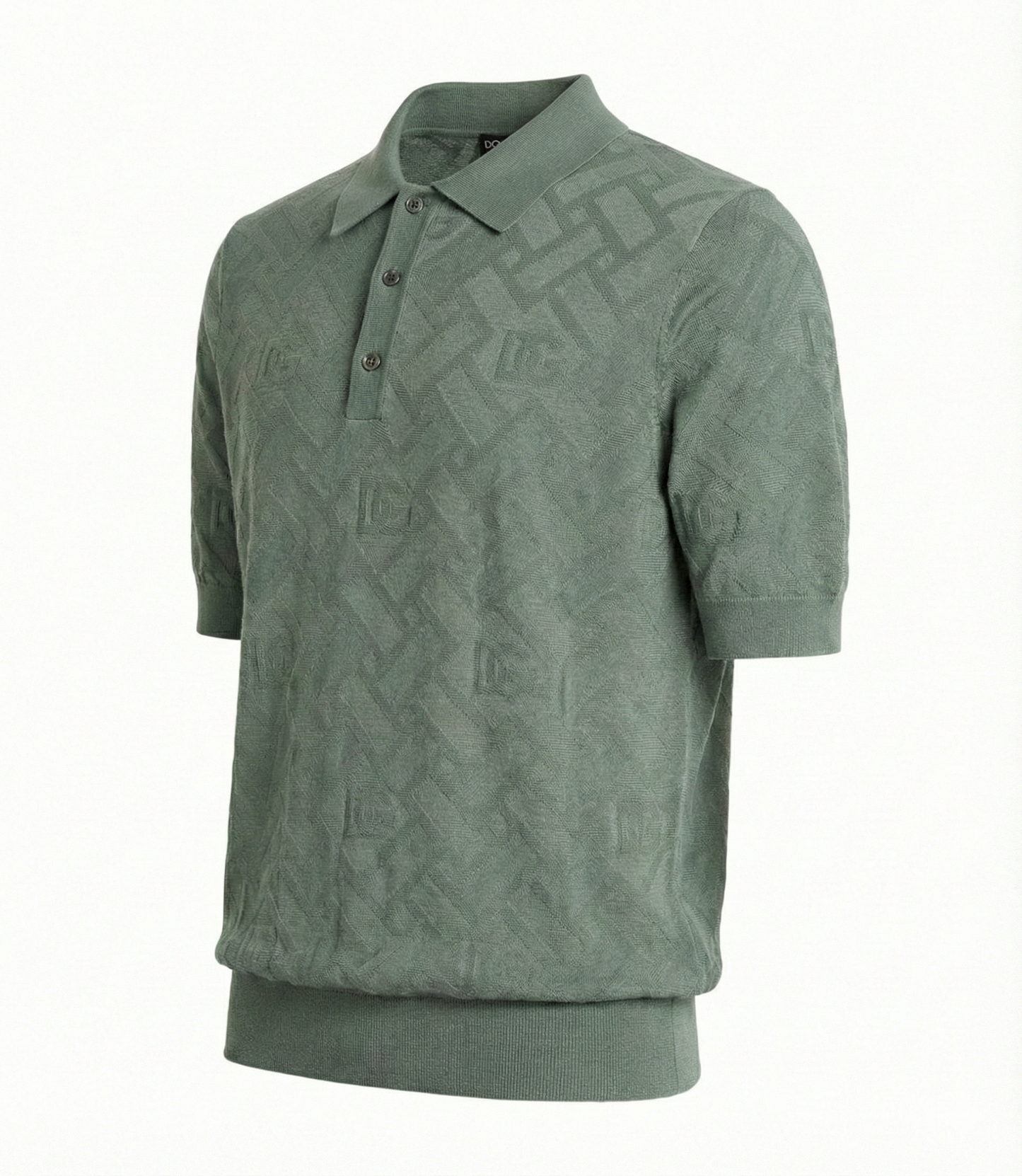 Silk Jacquard DG Polo Shirt
