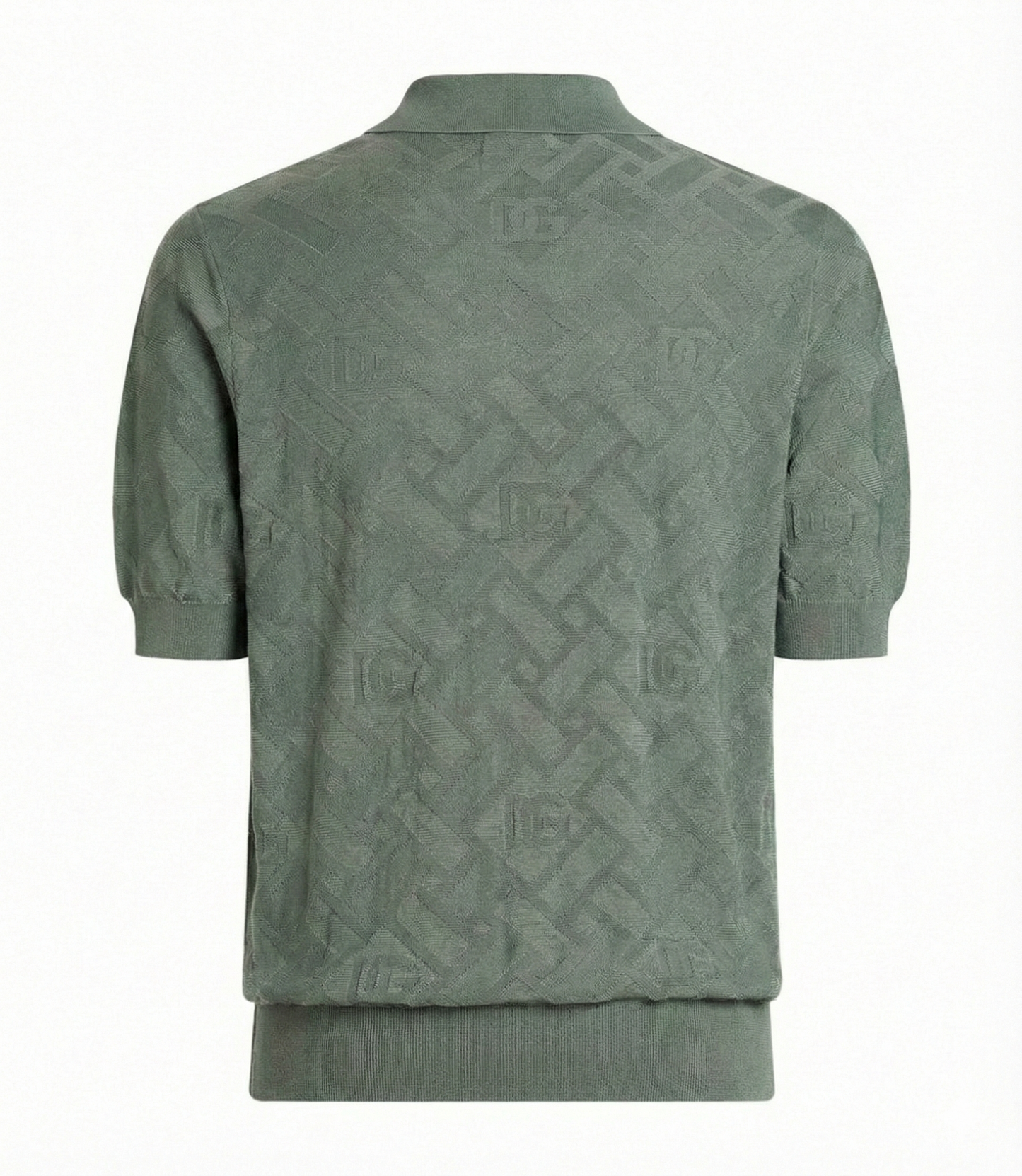 Silk Jacquard DG Polo Shirt