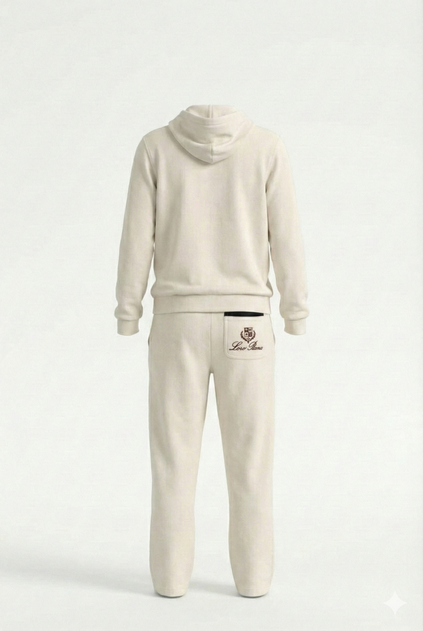 Ivory Heritage Zip Hoodie & Jogger Set