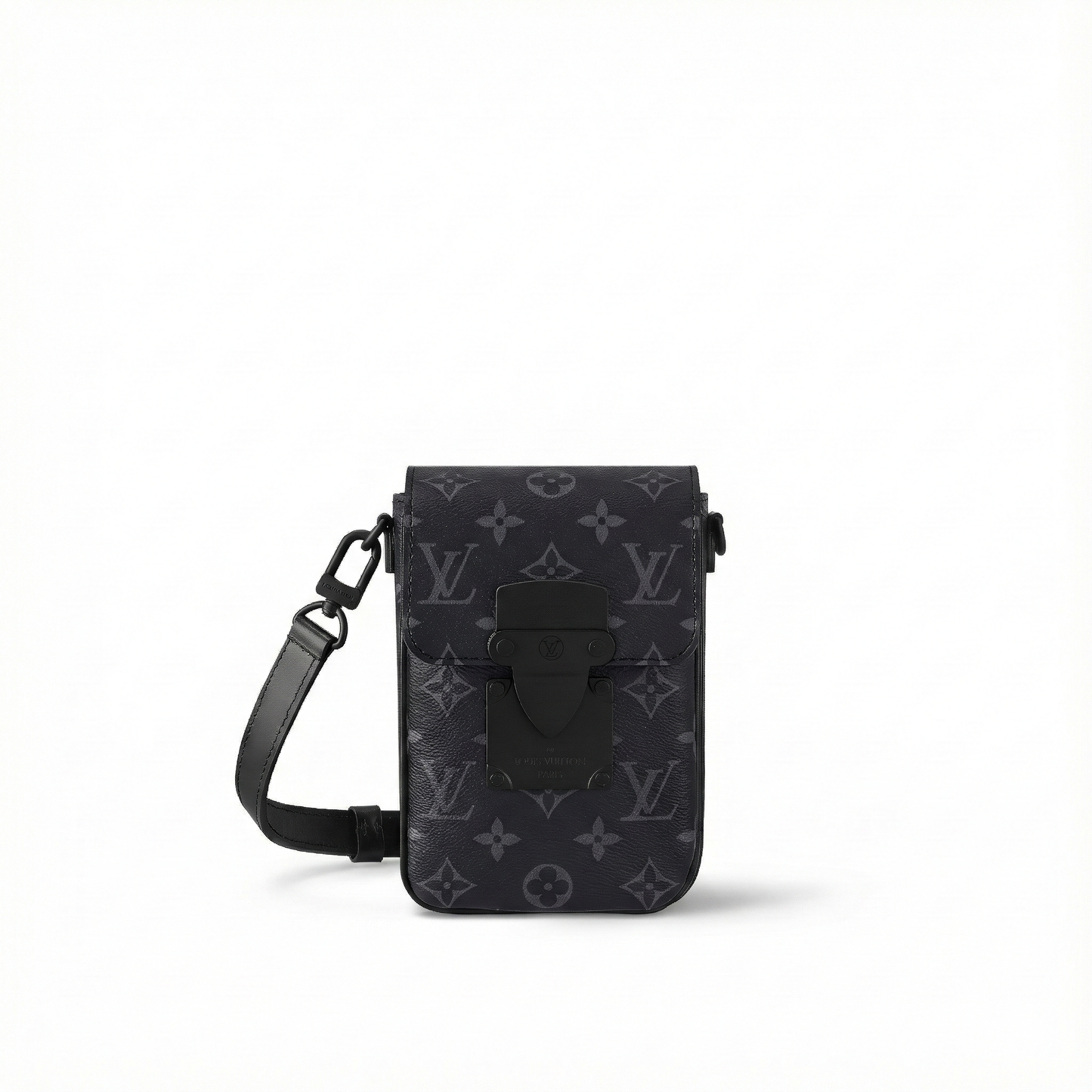 Monogram Eclipse Mini Utility Crossbody Bag (Black/Grey)