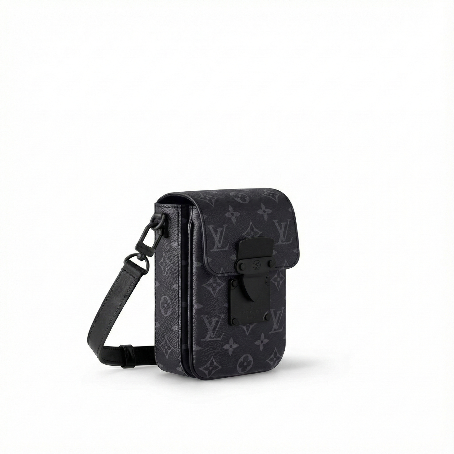Monogram Eclipse Mini Utility Crossbody Bag (Black/Grey)