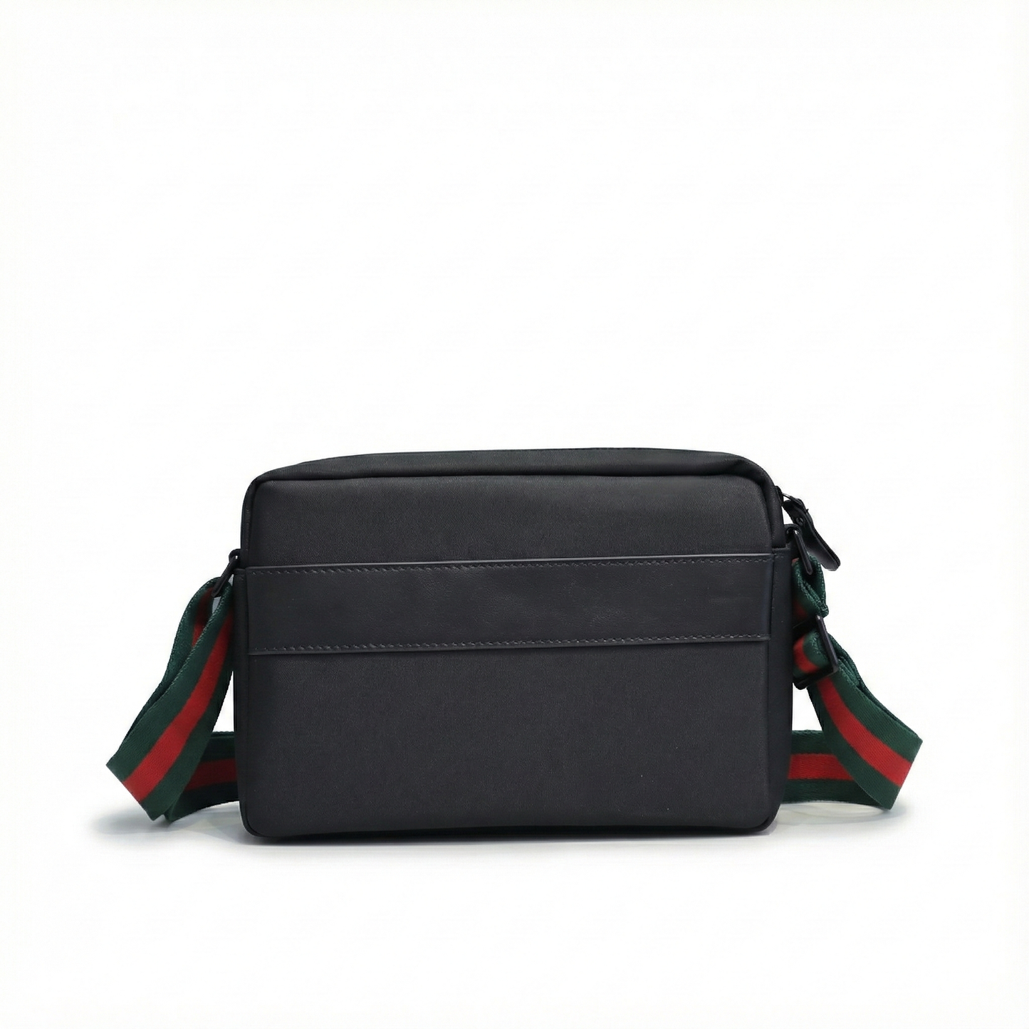 Tiger Embroidered Leather Crossbody Bag