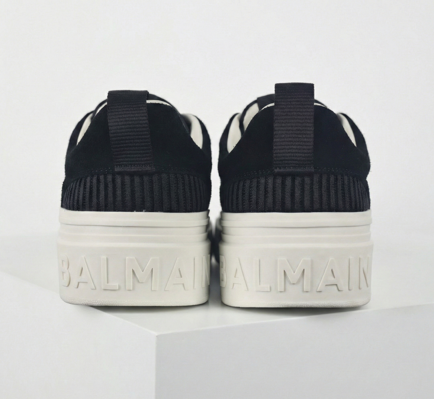 B-Court Sneakers in Black & Ivory Monogram