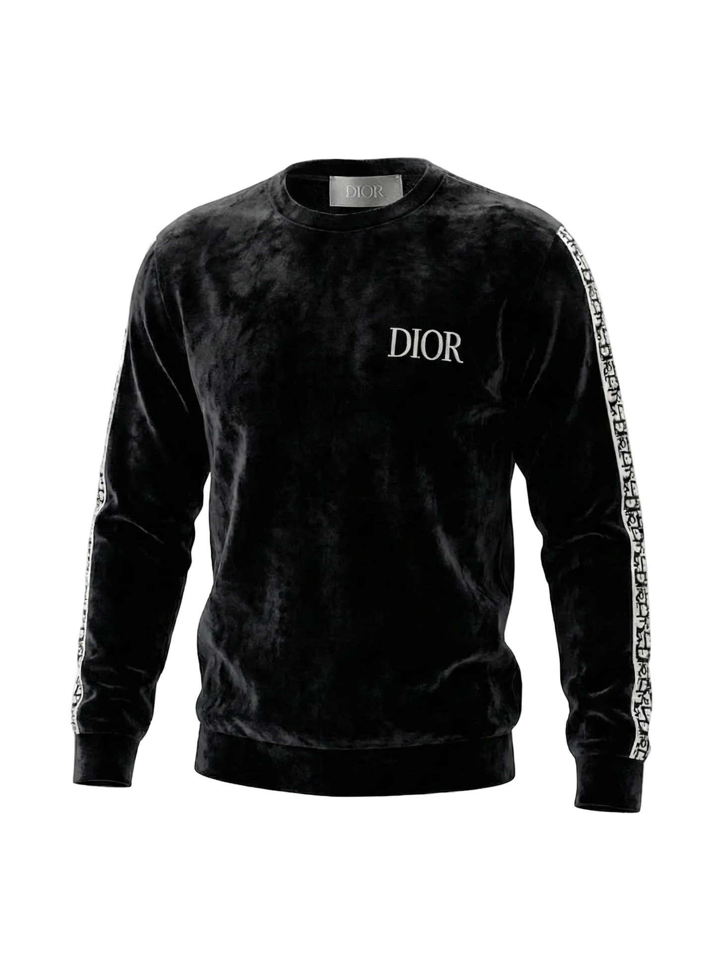 Logo Knit Sweatshirt with Signature Sleeve Band