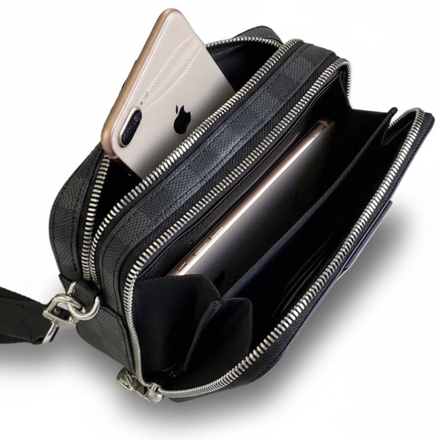 Damier Graphite Belt Bag / Crossbody Pouch