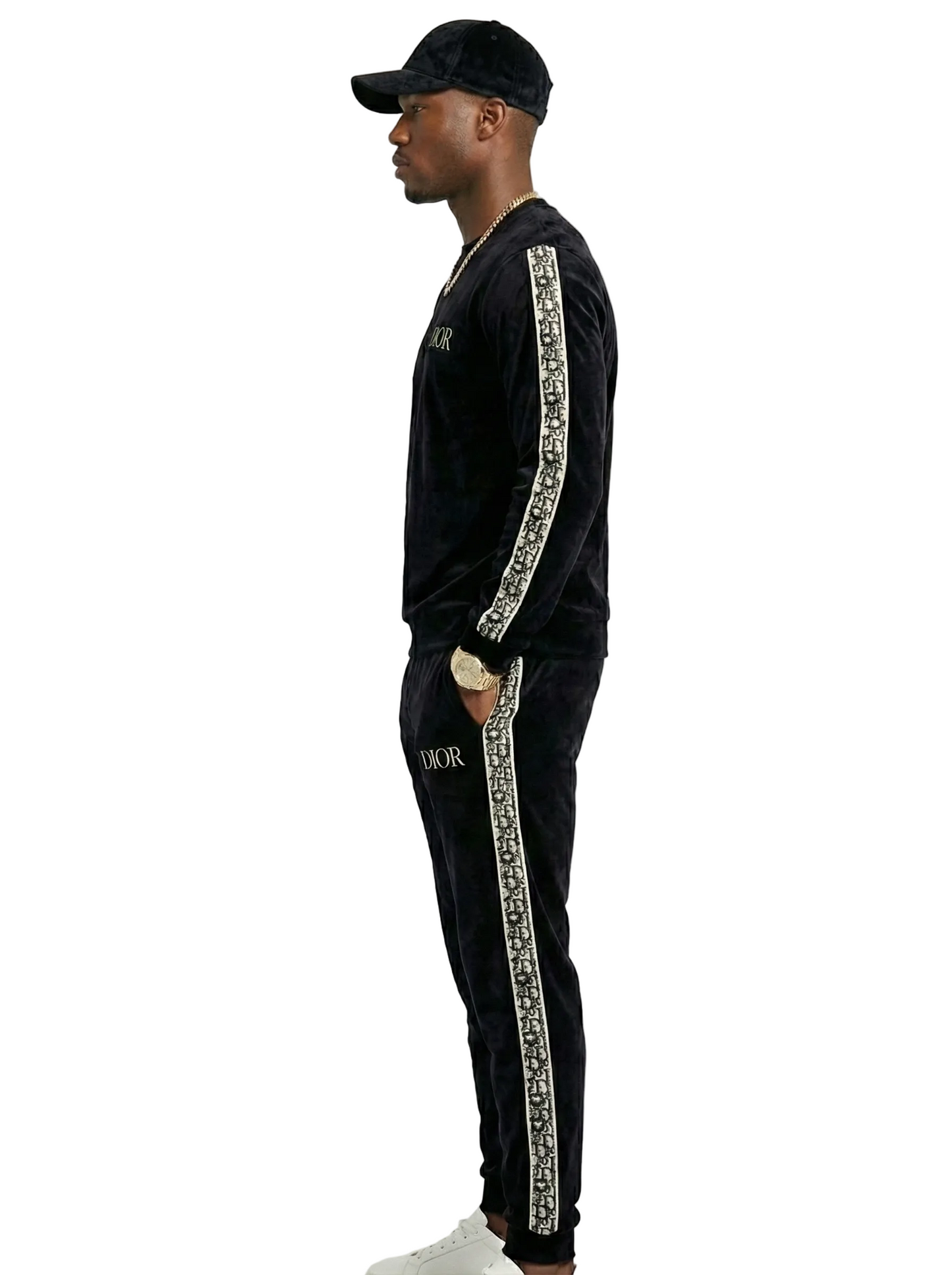 Logo Knit Sweatshirt with Signature Sleeve Band