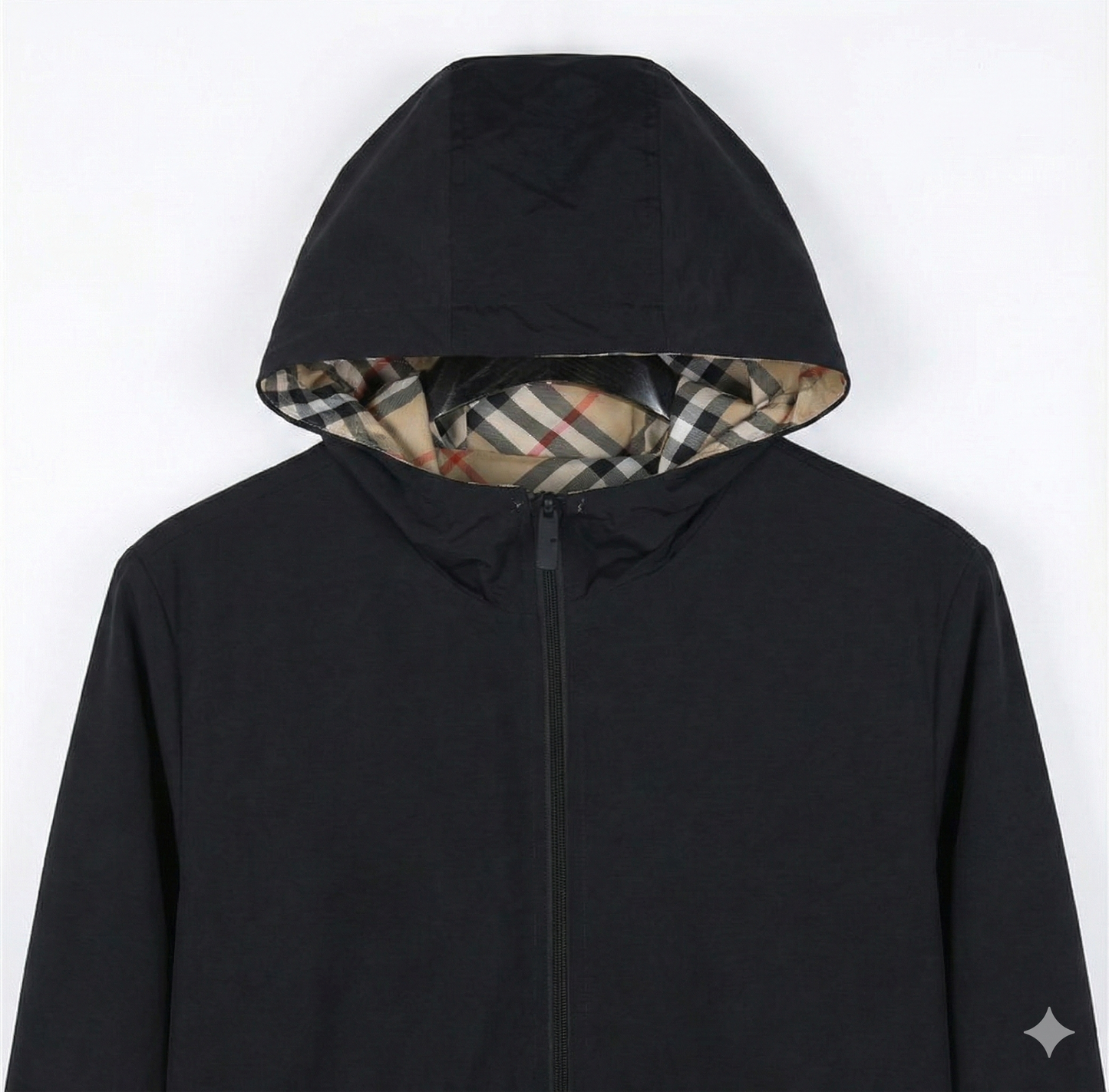 Reversible Vintage Check Hooded Jacket