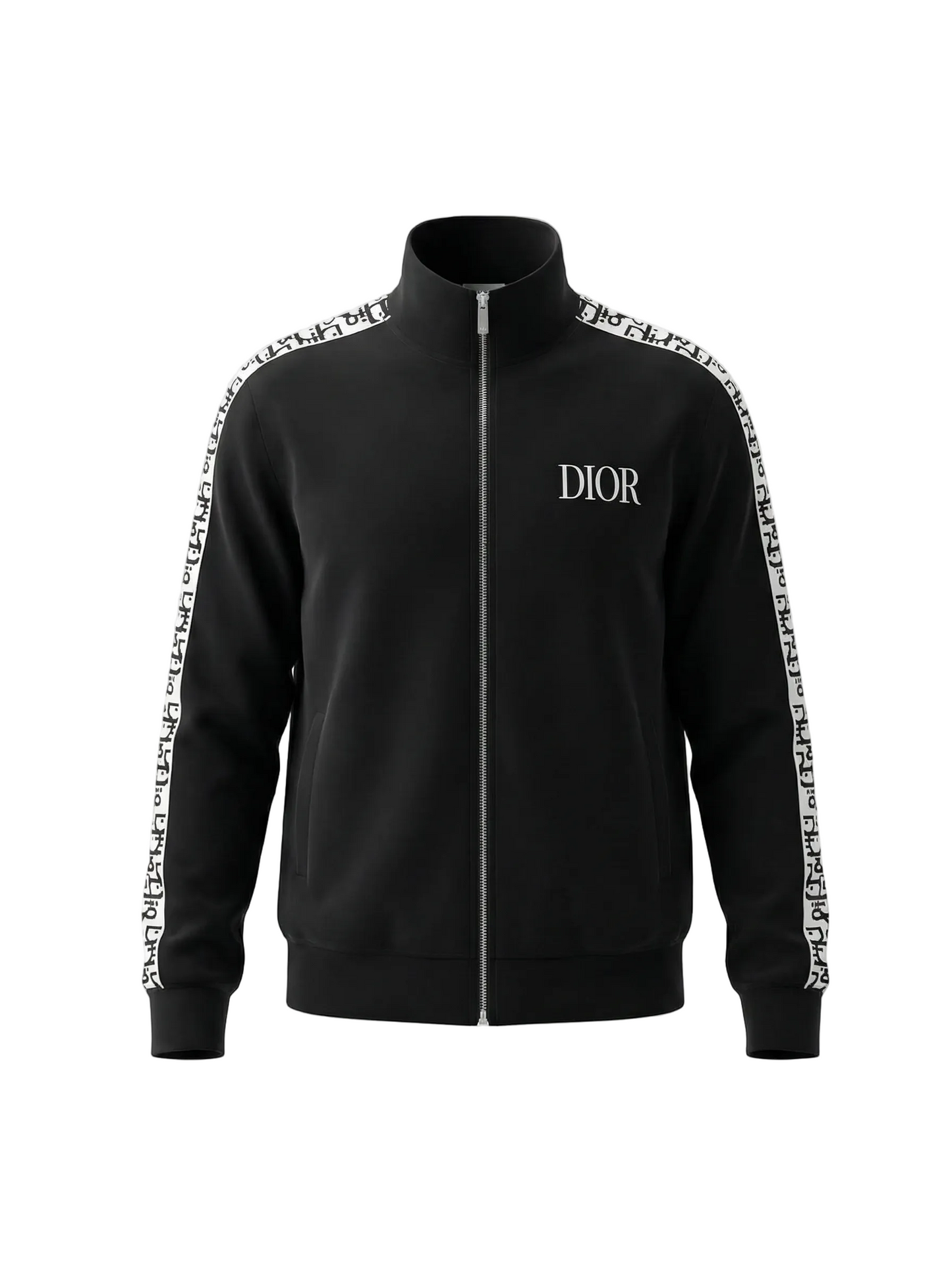 Signature Zip-Up Tracksuit in Black