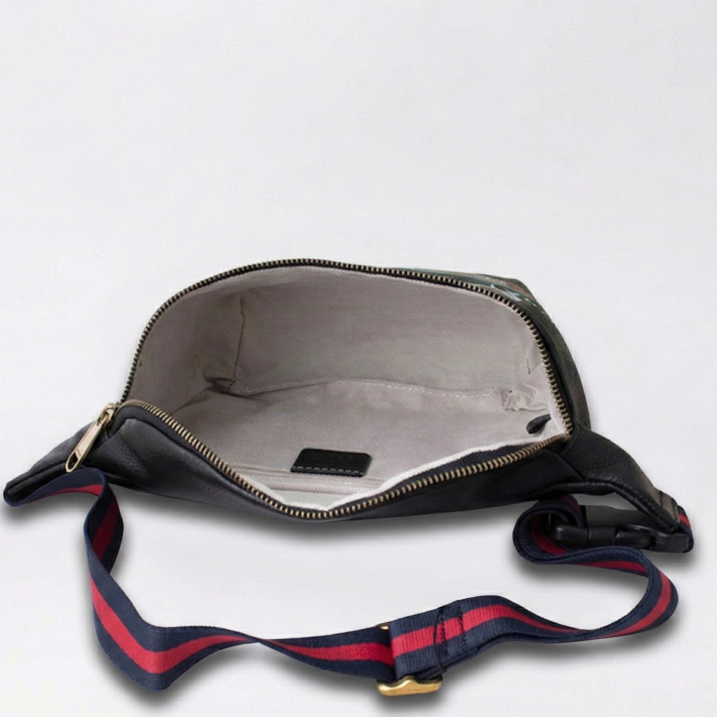 Logo Graffiti Leather Belt Bag
