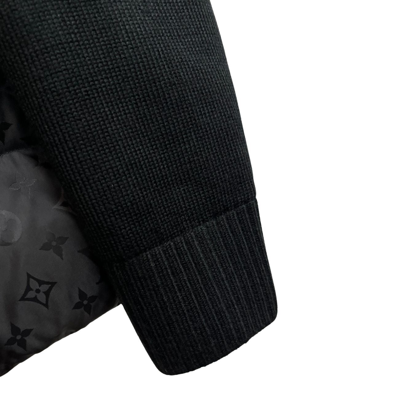 Monogram Hybrid Knit & Puffer Jacket