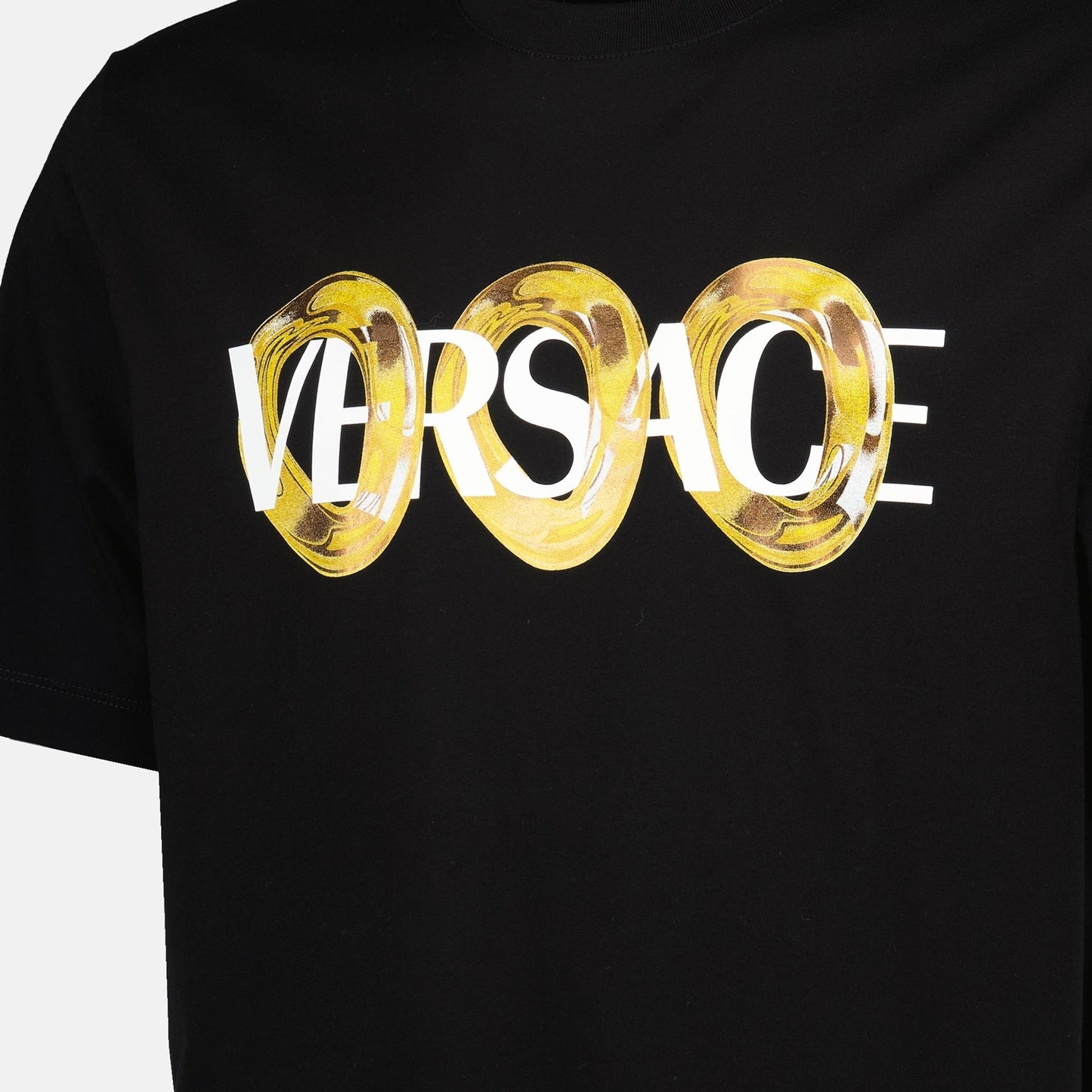 Black Maxi Chain Logo T-Shirt