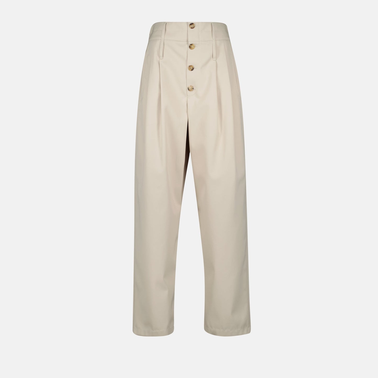 Leg Button-Front Trousers