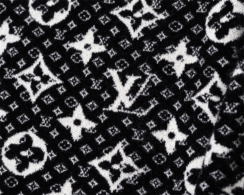 LV Black Monogram Knit Sweater