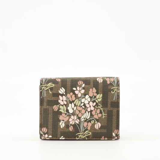 Floral Print Compact Wallet