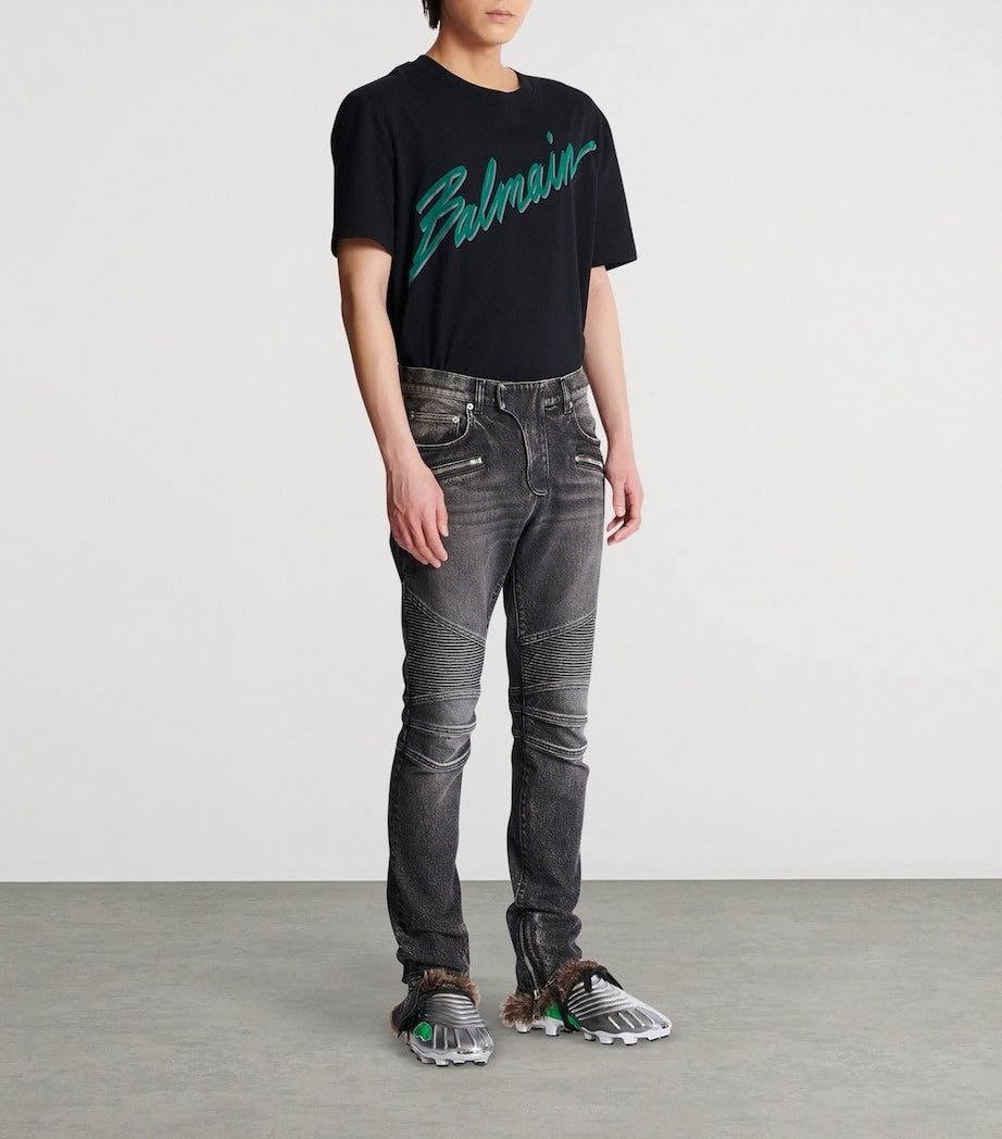 Biker Slim-Fit Denim Jeans