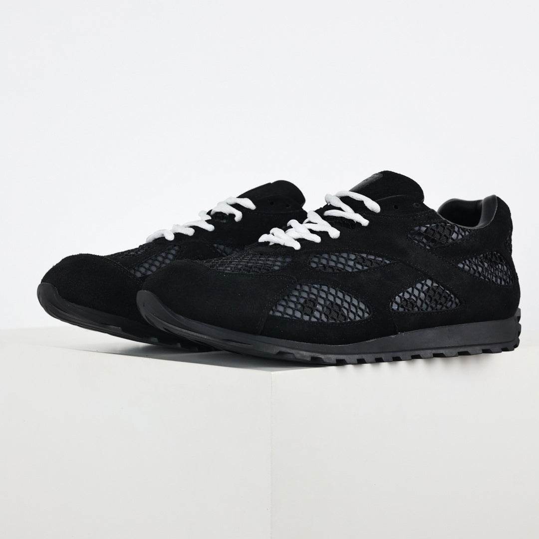 Orbit Lace-Up Runner in Black