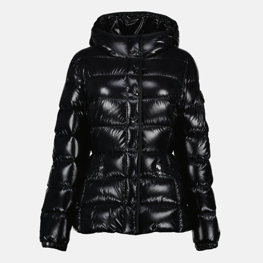 Glossy Hooded Puffer Jacket