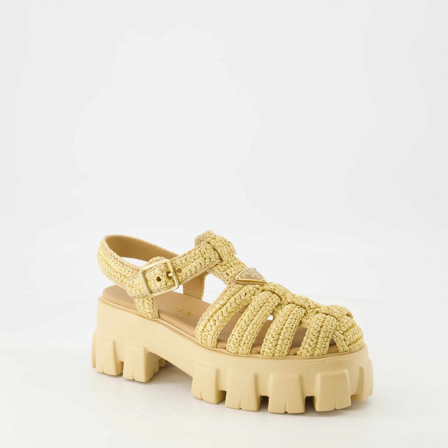 Raffia Platform Sandals