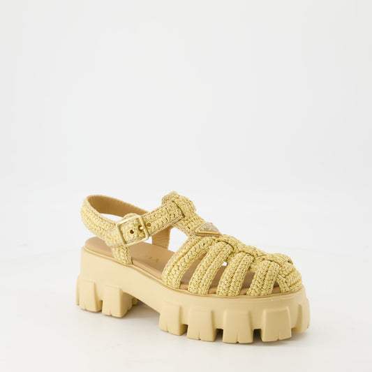 Raffia Platform Sandals