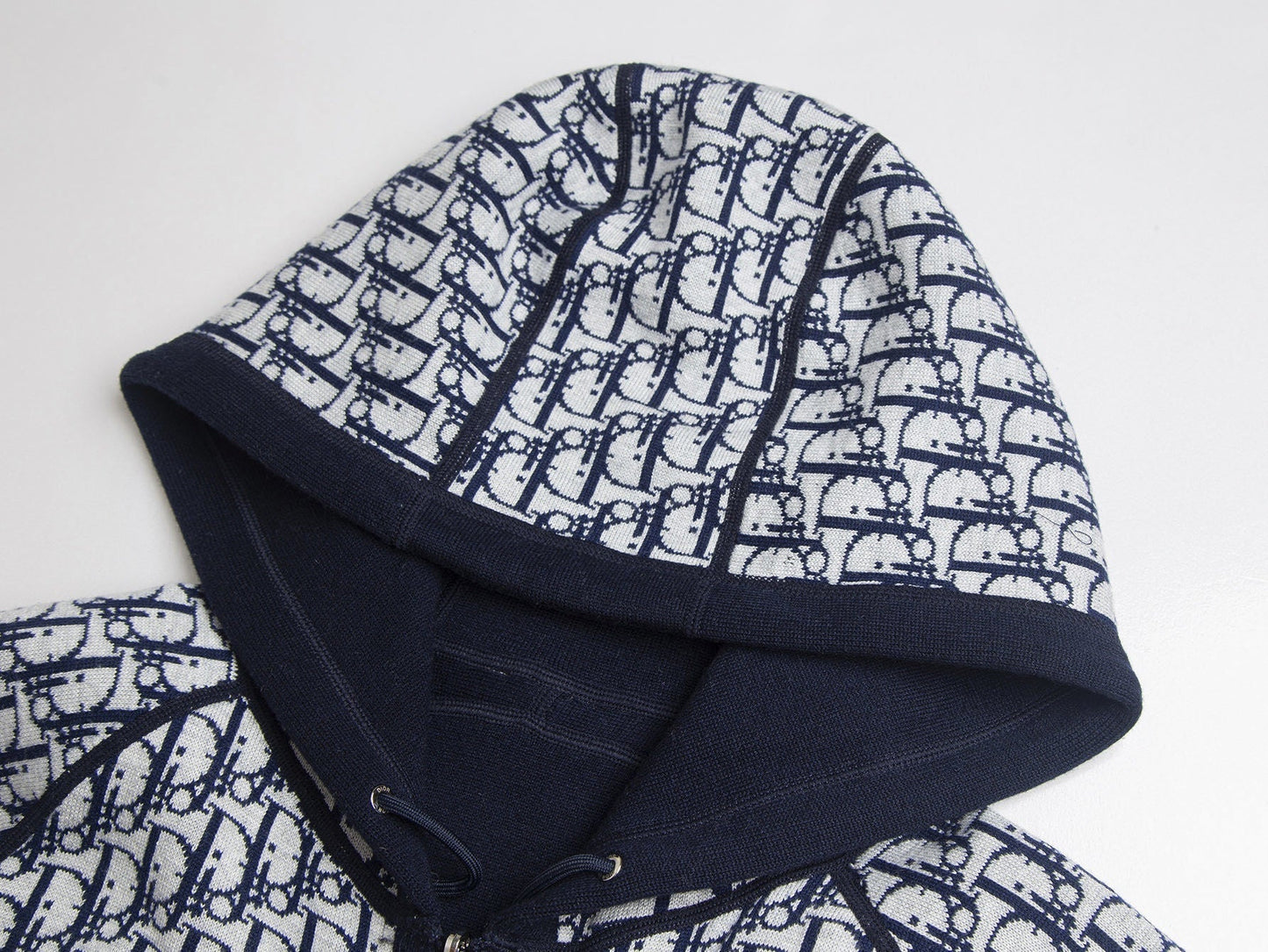 Oblique Wool Zip Hoodie