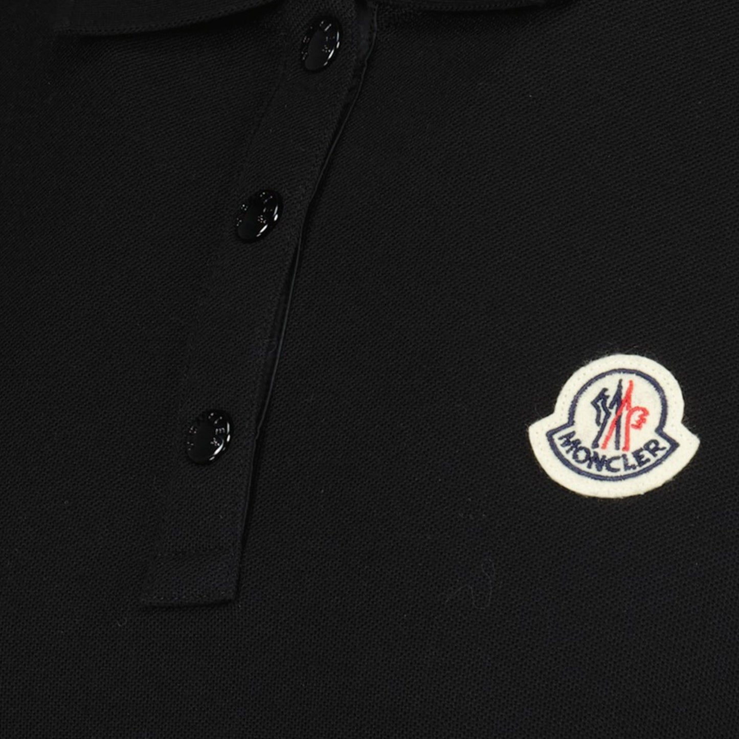 Women’s Black Polo Shirt with Contrast Trim