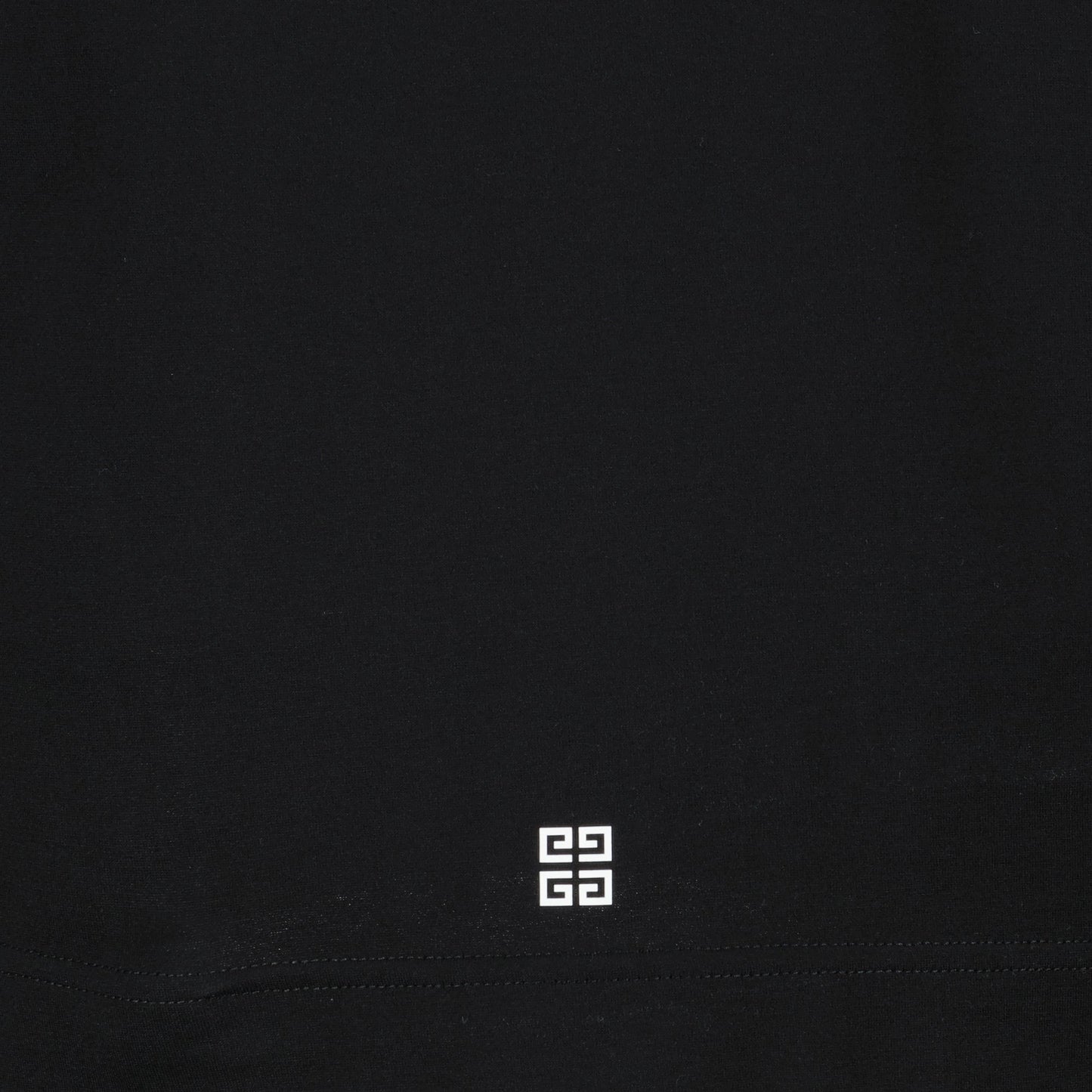 Black Logo Cotton T-Shirt