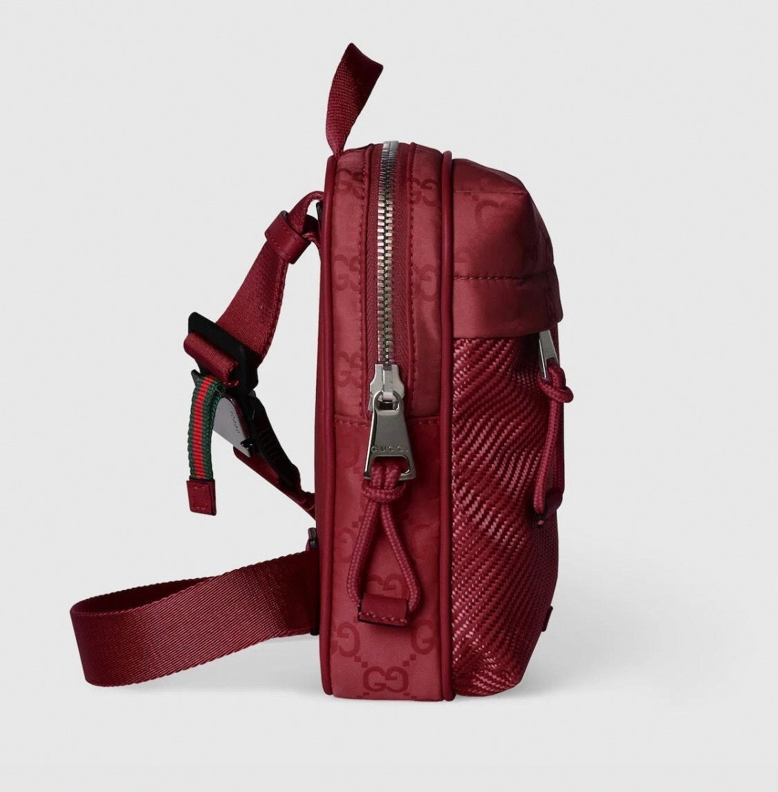 Mini Red Crossbody Utility Bag