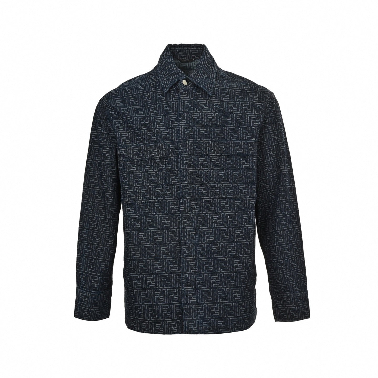 Roma FF Monogram Denim Overshirt