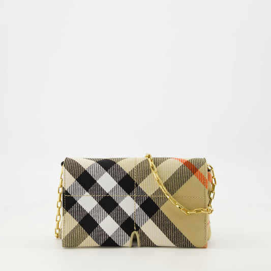 Check Chain Mini Wallet Bag