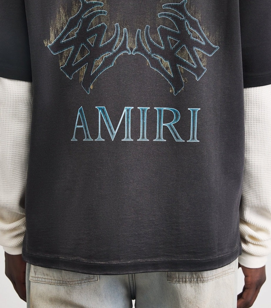 MA Quad Flames Oversized Cotton T-Shirt