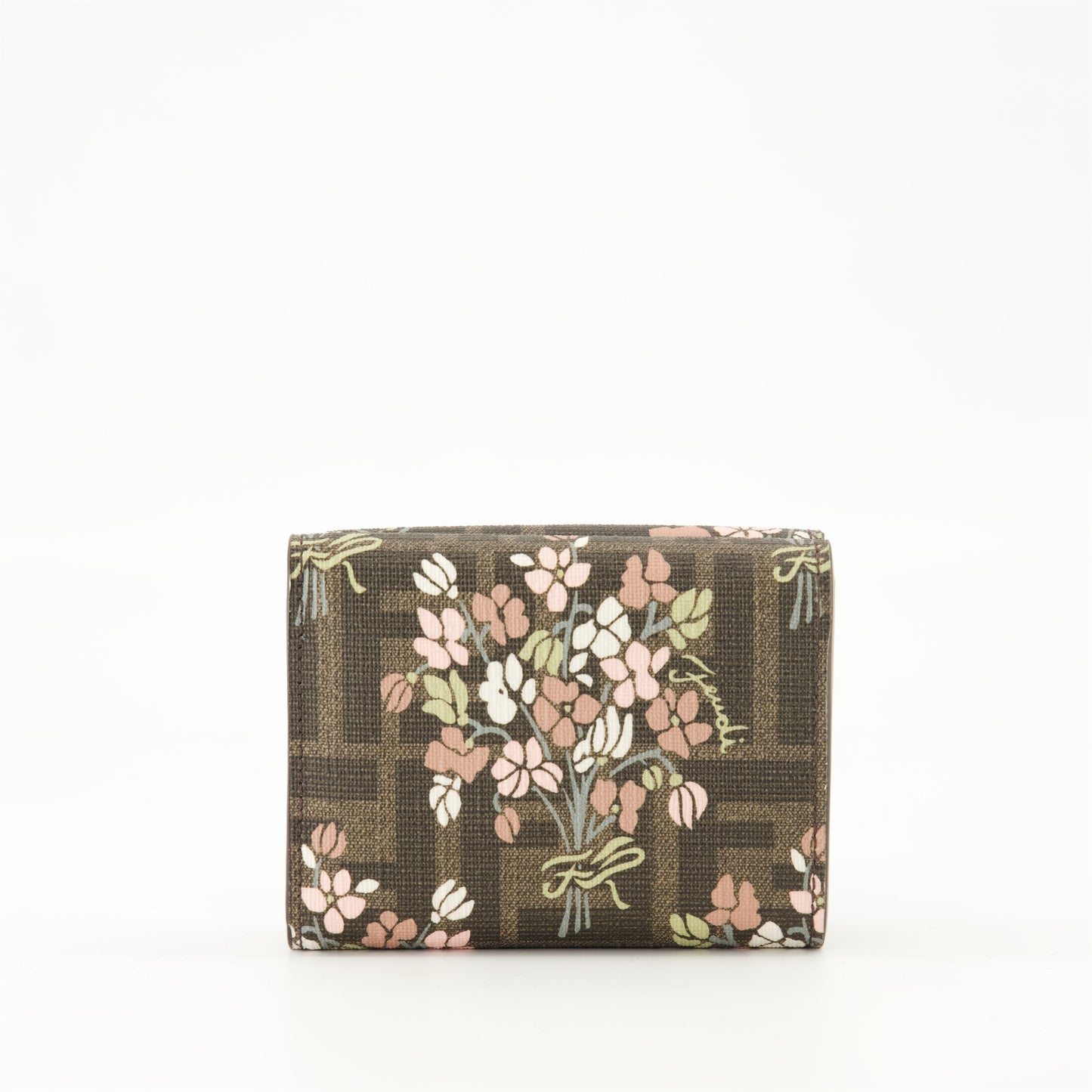 Floral Print Compact Wallet