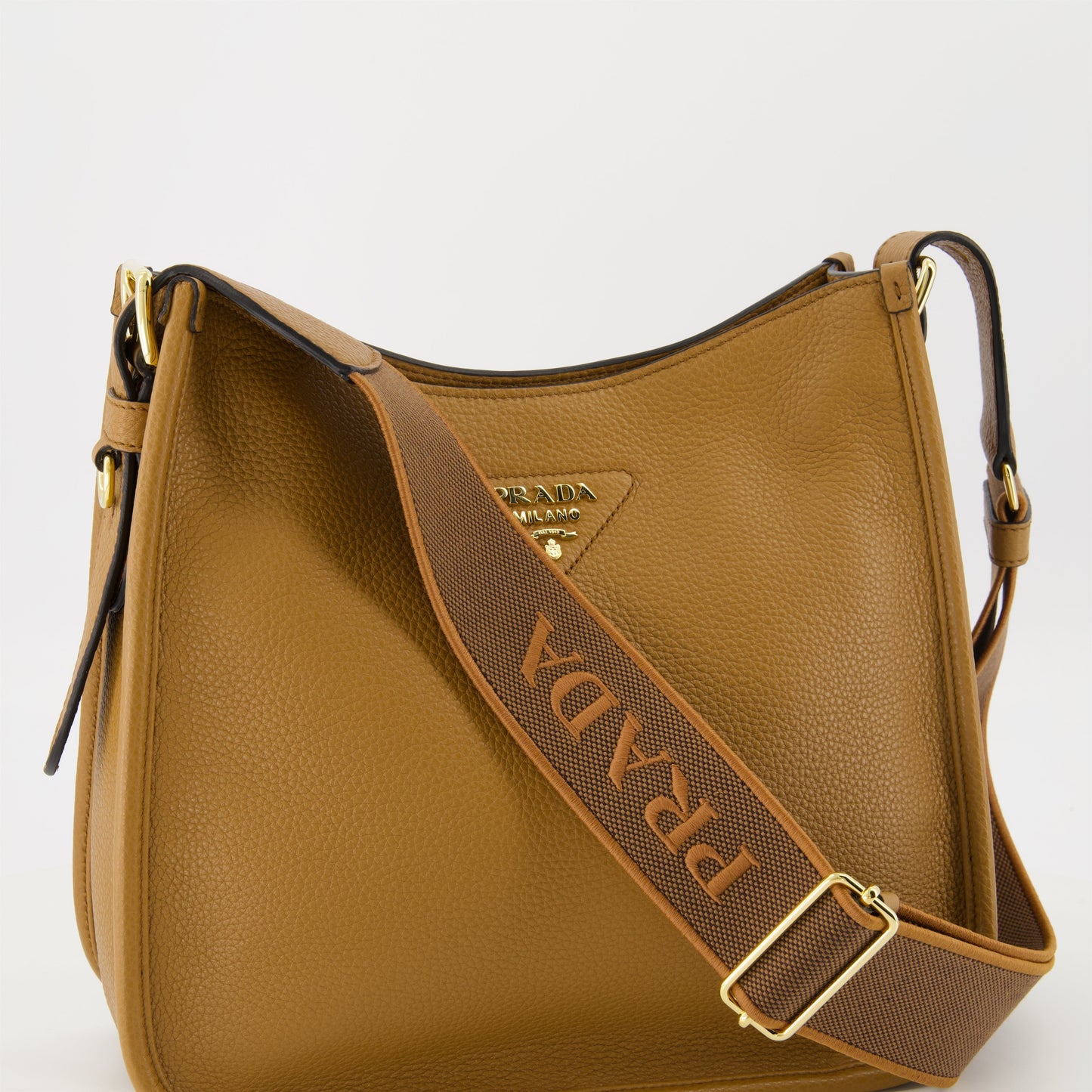 Leather Shoulder Bag (Tan)