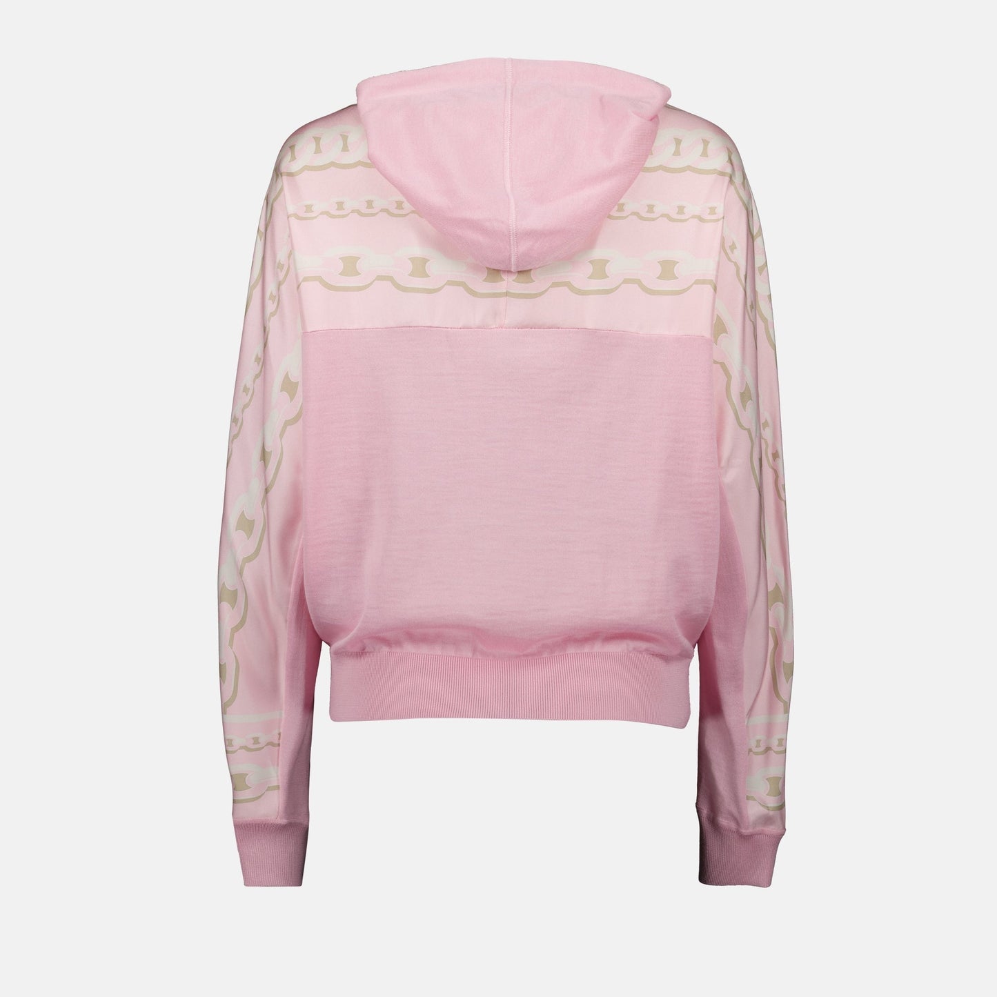 La Greca Trim Hooded Knit Sweater
