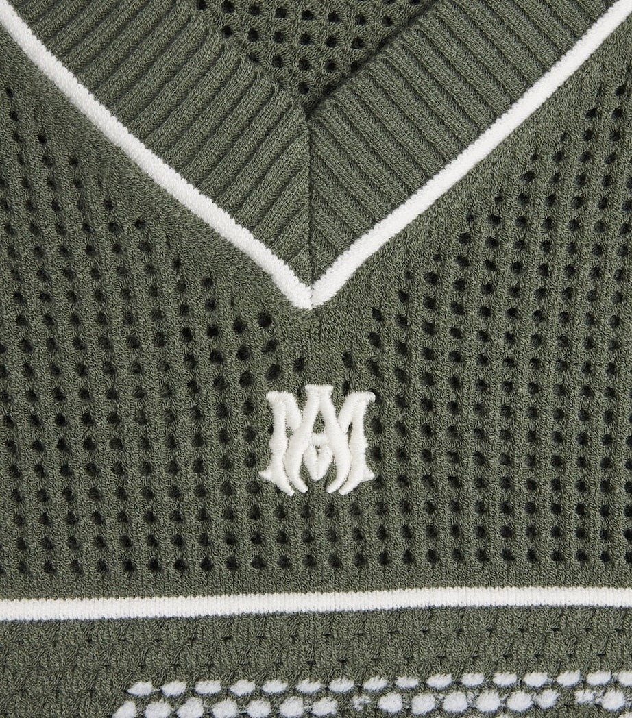 Technical Knitted Logo Oversized T-Shirt