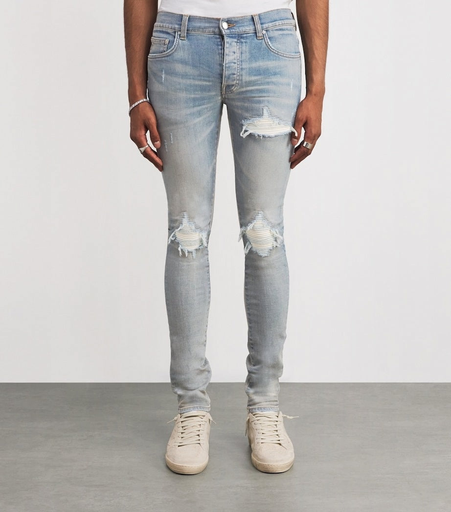 MX1 Suede-Panel Distressed Straight