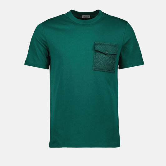 Green Monogram Pocket T-Shirt