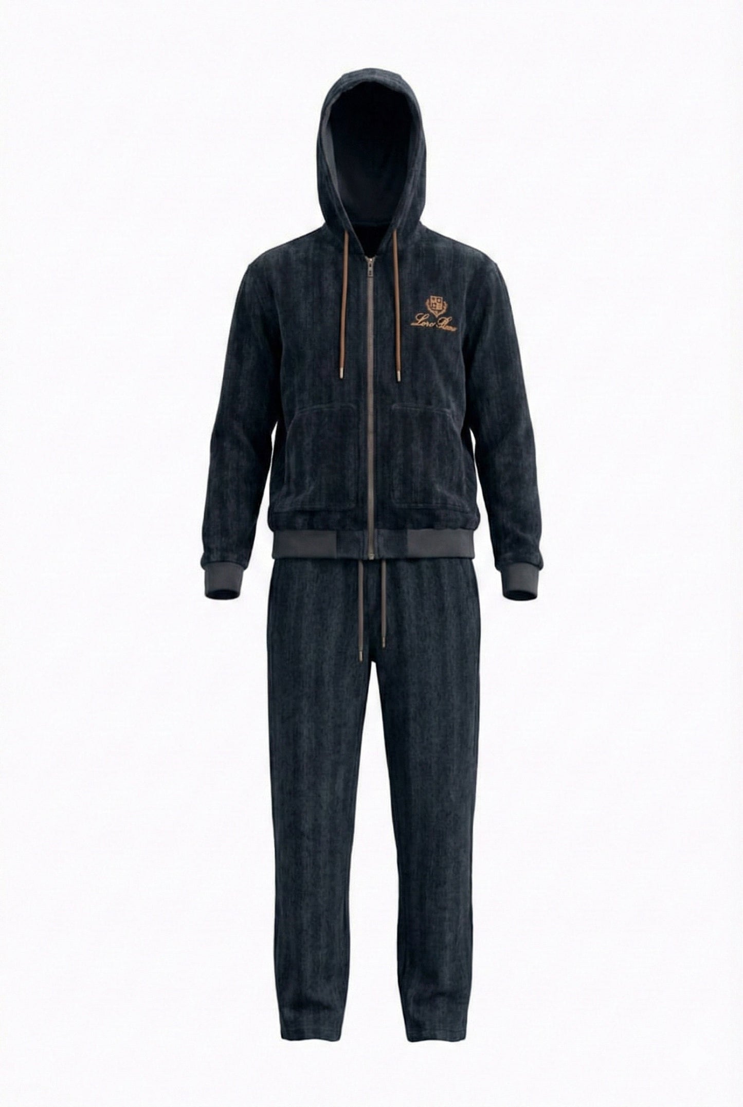 Midnight Heritage Zip Hoodie & Jogger Set