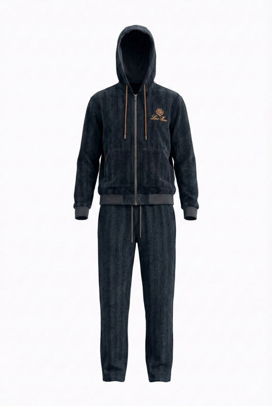 Midnight Heritage Zip Hoodie & Jogger Set